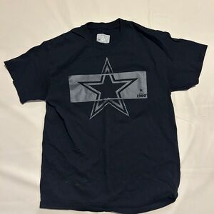 NFL Black and Gray Cowboys Graphic T-Shirt